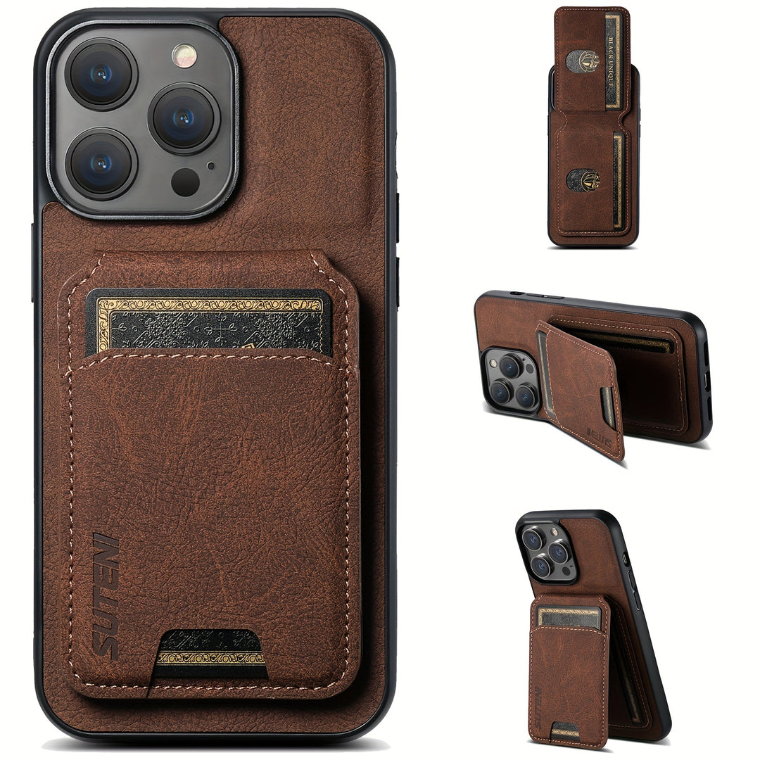 Best iPhone 16 Wallet Case with Card Holder & Kickstand - SUTENI