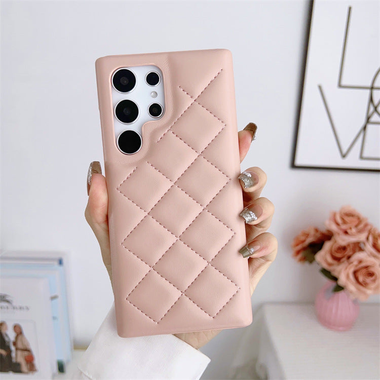 Quilted Puffer Jacket Style iPhone Case | Cozy Faux Leather Cover