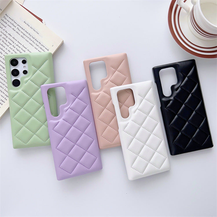 Quilted Puffer Jacket Style iPhone Case | Cozy Faux Leather Cover