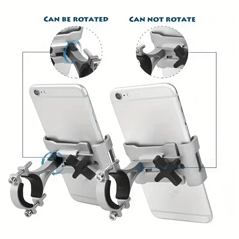 Bike Phone Mount for 3.5–6.5" Smartphones | Aluminum Alloy Handlebar Holder