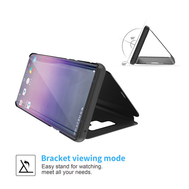 Mirror Leather Flip Case for Samsung Galaxy - Business Style Protection
