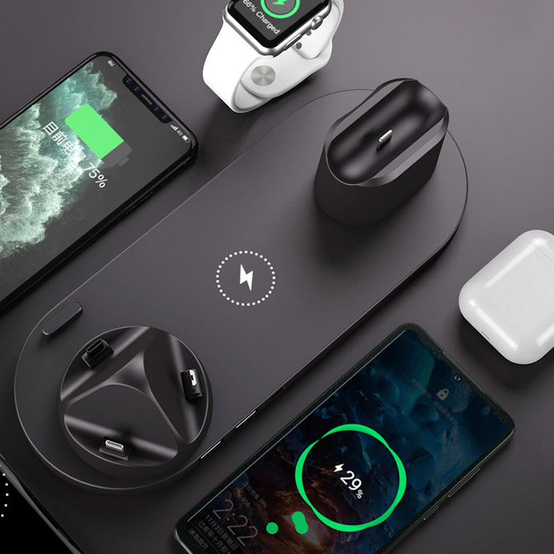 Wireless Charger For IPhone Fast Charger For Phone Fast Charging Pad For Phone Watch 6 In 1 Charging Dock Station - JEFF's Favorite Picks