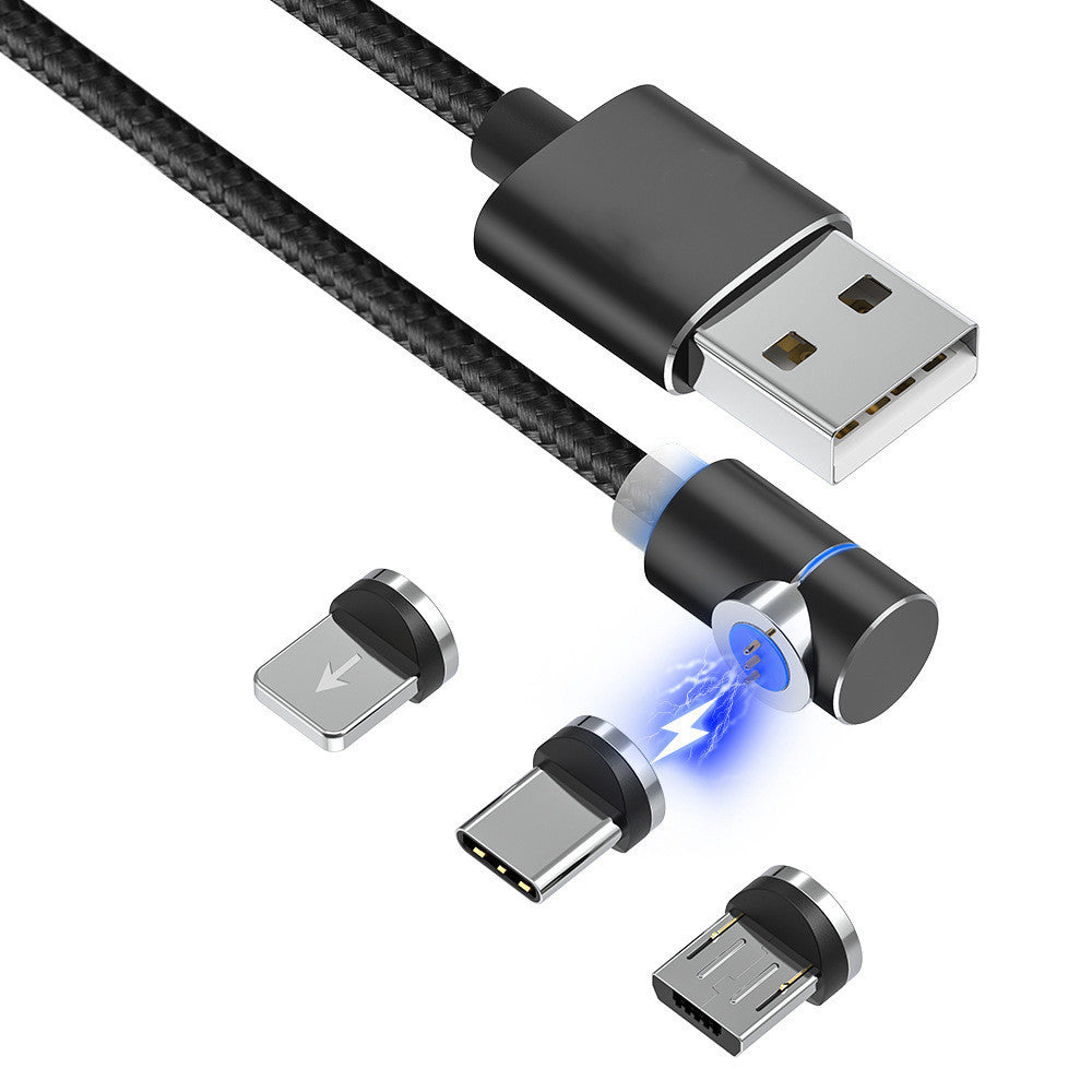 Magnetic Charging Cable 360° LED Tip - Fast Charge All Devices