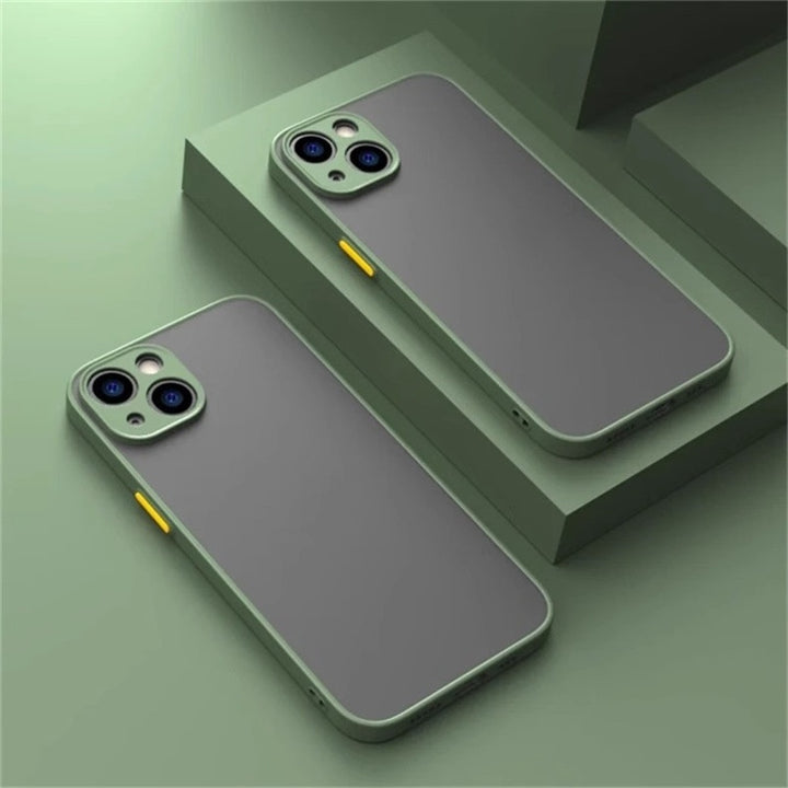 Colorful Matte Frosted iPhone Case for iPhone - 3D Acrylic Drop-Proof Cover — colorful matte frosted phone case