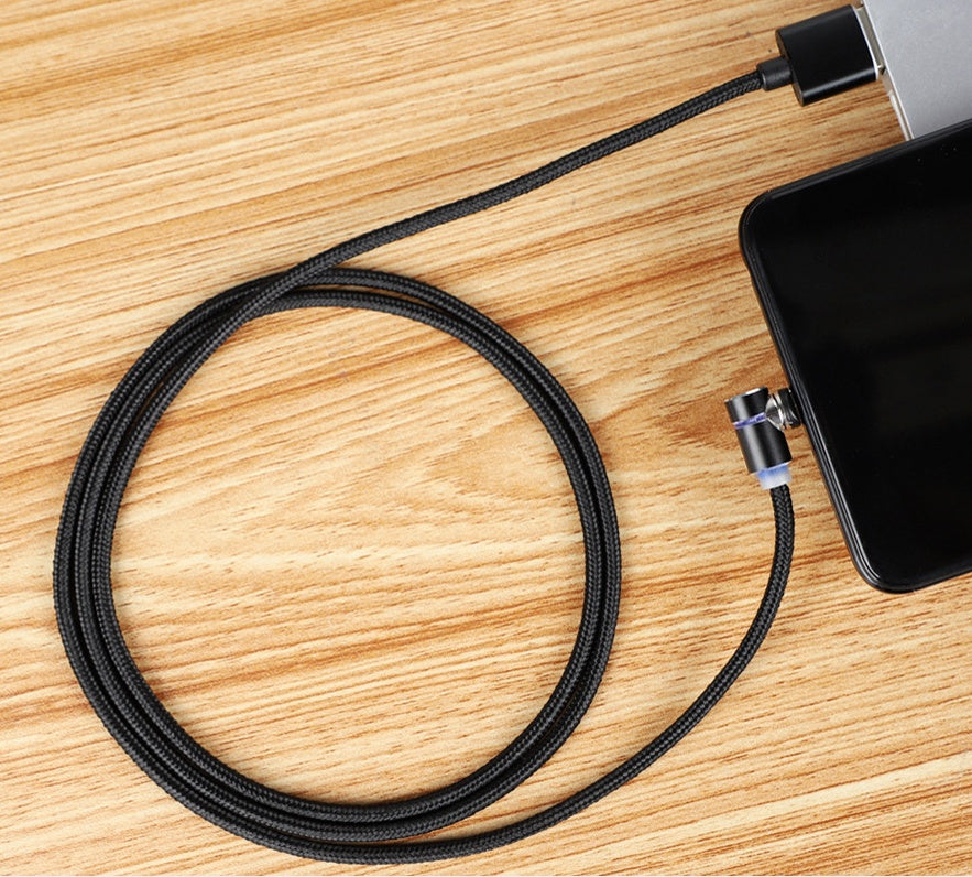 Magnetic Charging Cable 360° LED Tip - Fast Charge All Devices