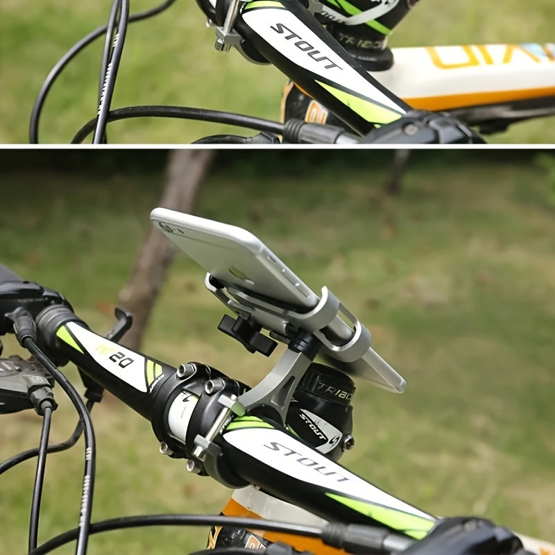 Bike Phone Mount for 3.5–6.5" Smartphones | Aluminum Alloy Handlebar Holder