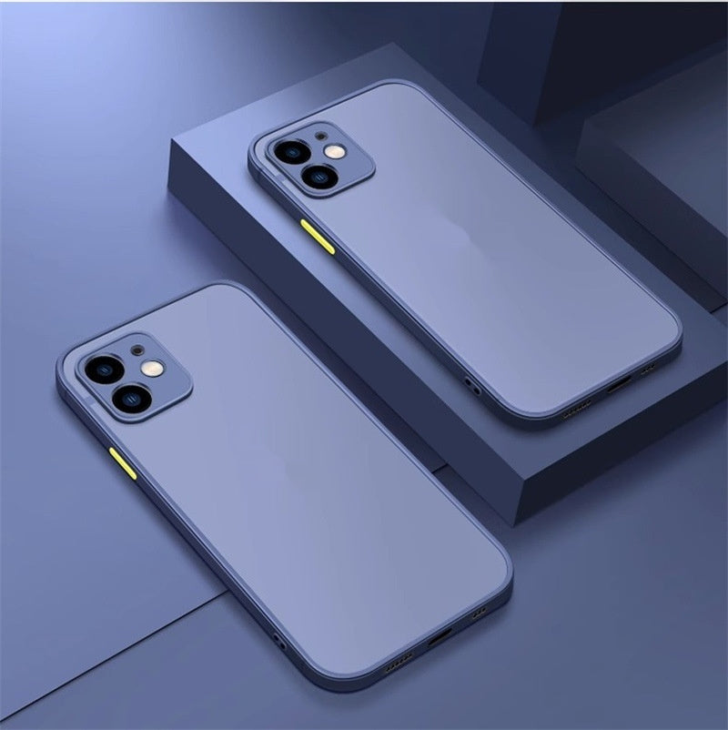 Colorful Matte Frosted iPhone Case for iPhone - 3D Acrylic Drop-Proof Cover — colorful matte frosted phone case