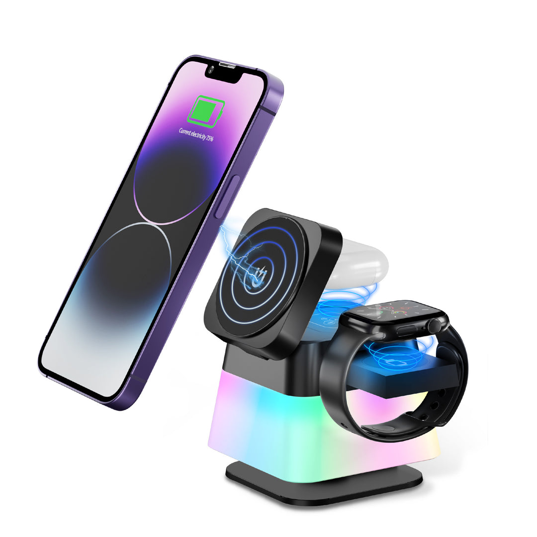 4-in-1 Magnetic Wireless Charger for iPhone - Foldable and Portable — magsafe accessories