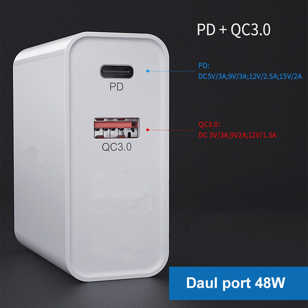 PD & QC Multi-Port USB Fast Charger by JEFF's Favorite Picks