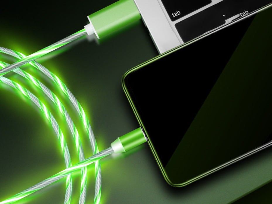 LED Magnetic Fast Charging Cable for iPhone and Android