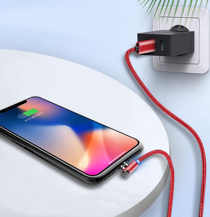 90-Degree Magnetic USB-C Charging Cable — magnetic braided cable