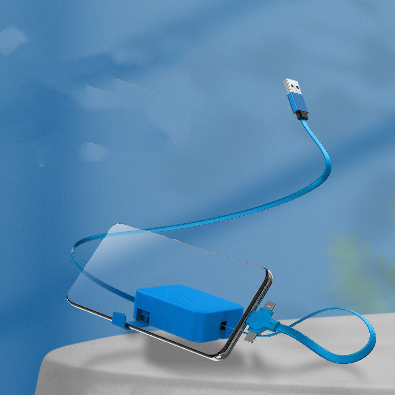 Multi Device Retractable Charging Cable — 3-in-1 charging cable