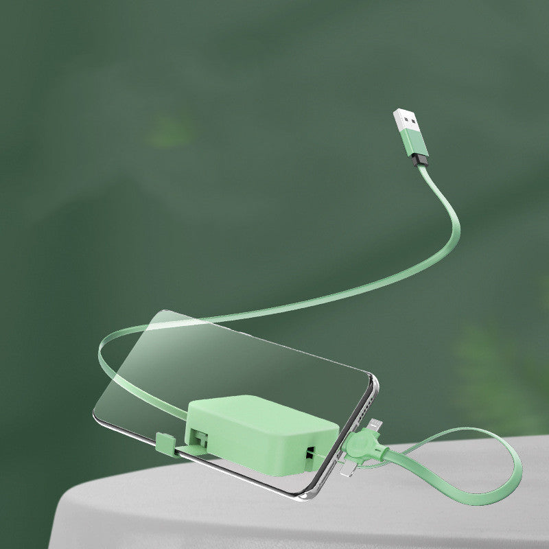 Multi Device Retractable Charging Cable — 3-in-1 charging cable