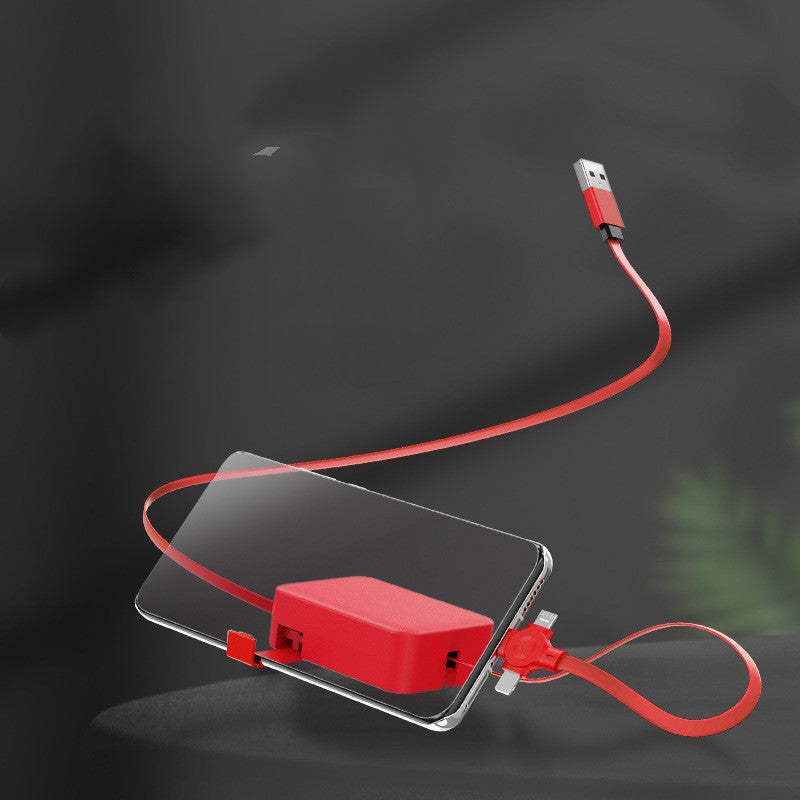 Multi Device Retractable Charging Cable — 3-in-1 charging cable