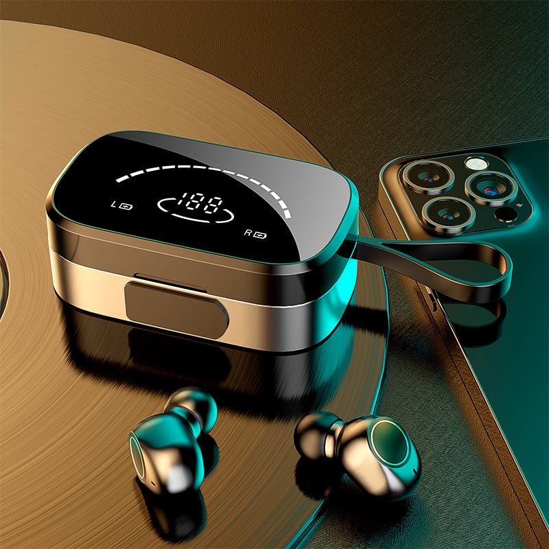 TWS T5 Wireless Bluetooth Earbuds with Bass & Mic for Sports