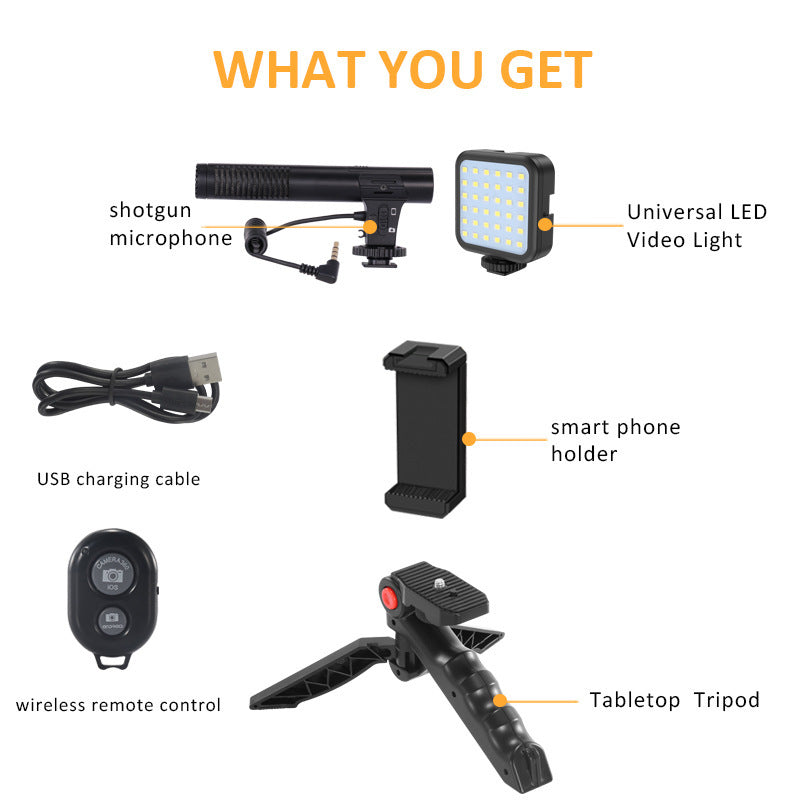Tripod and Mic for iPhone, Universal Microphone Kit