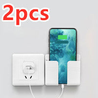 Remote and Phone Holder with Charging Dock - Minimalist Space Solution
