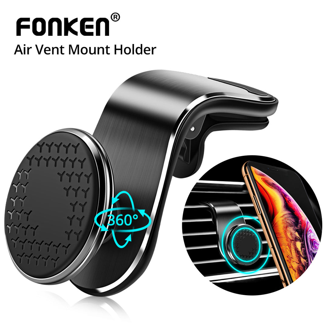 Magnetic Phone Mount 360° Rotating Stick On Mount for Phone Car Desk