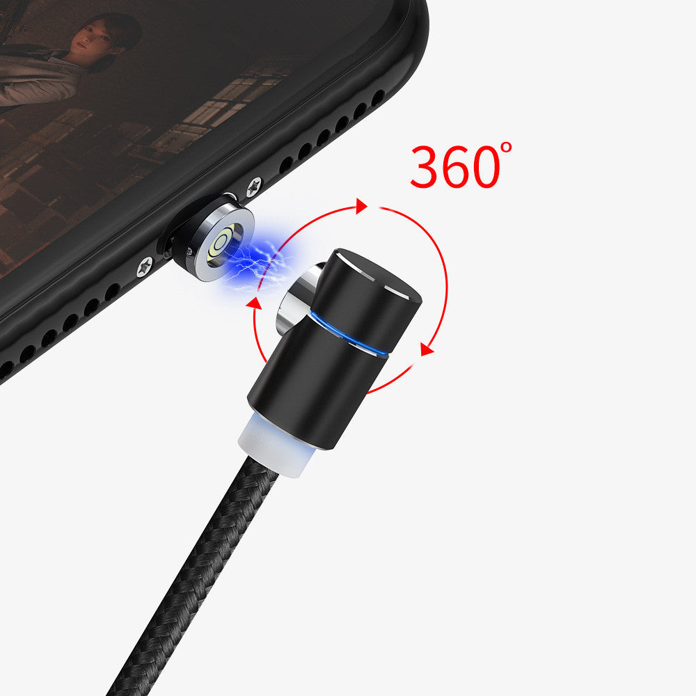 Magnetic Charging Cable 360° LED Tip - Fast Charge All Devices