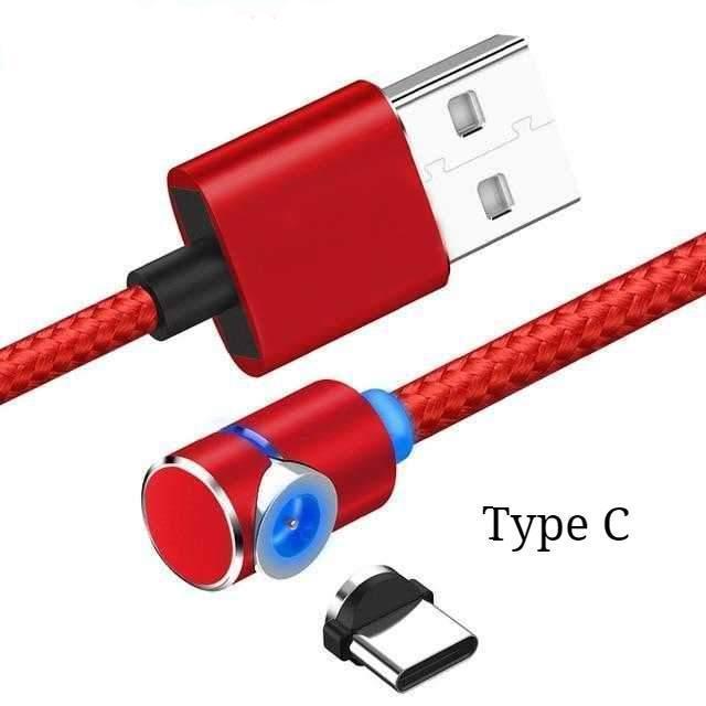 Magnetic Charging Cable 360° LED Tip - Fast Charge All Devices