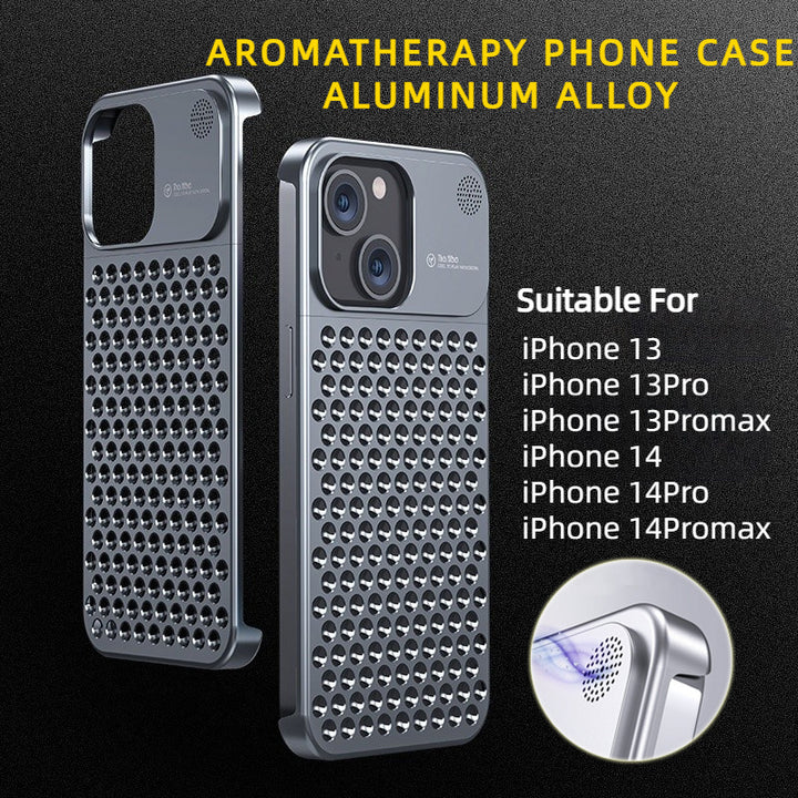 Aromatherapy Phone Case for iPhone - Marine Scent & Cooling — Anti fall dissipate case