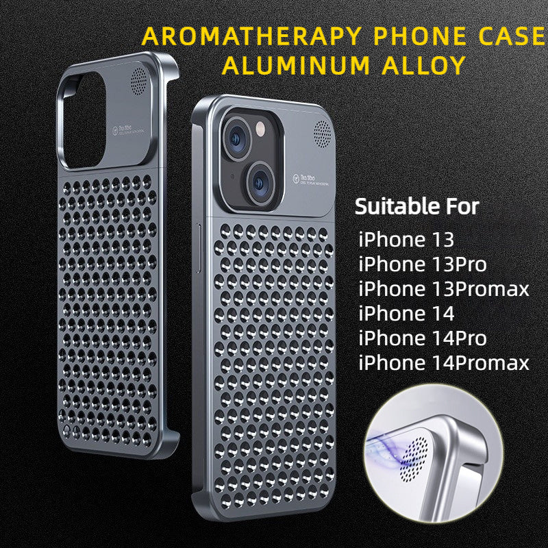 Aromatherapy Phone Case for iPhone - Marine Scent & Cooling — Anti fall dissipate case