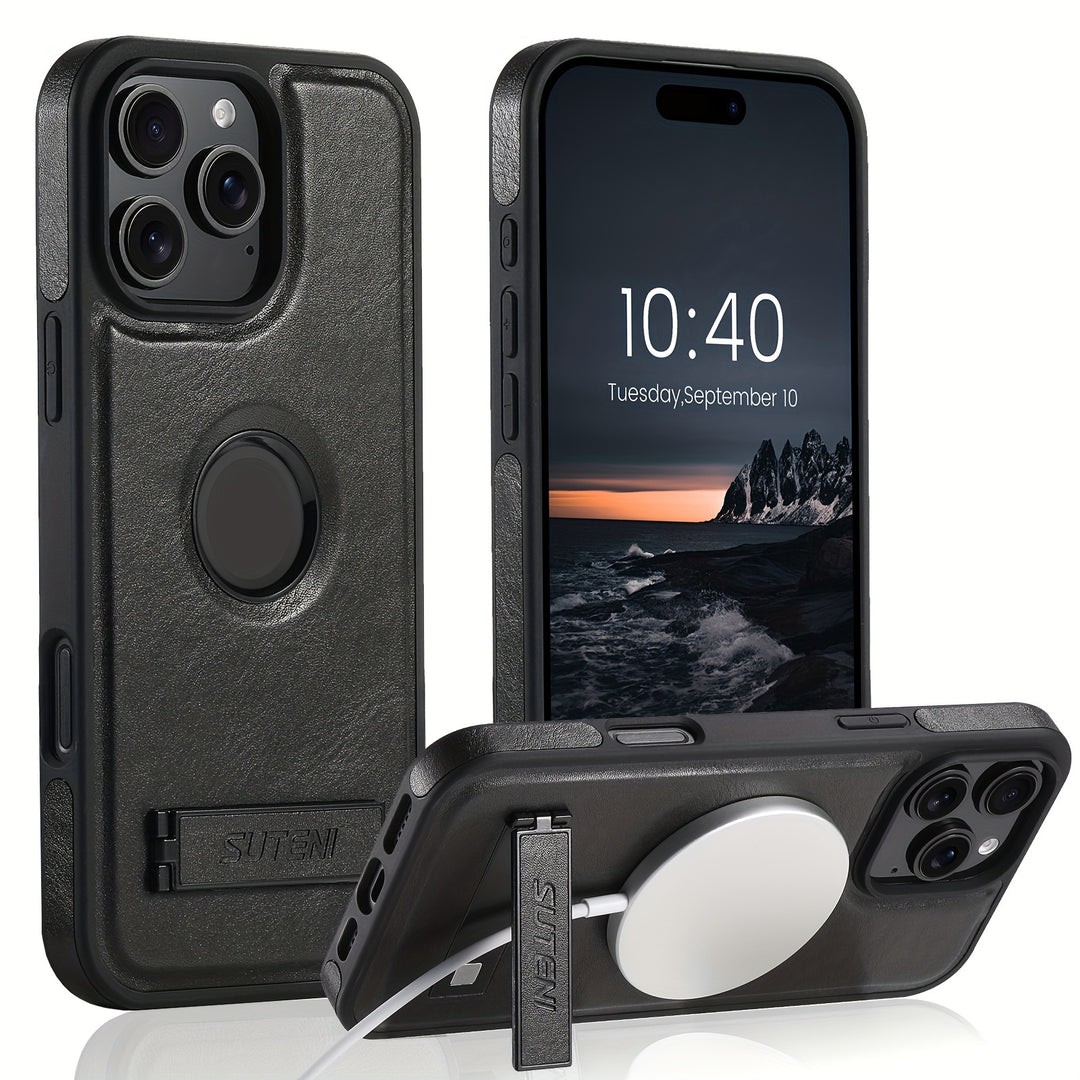 Magsafe Faux Leather iPhone Case — magsafe accessories