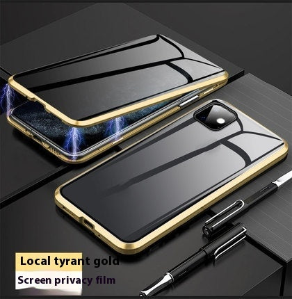 Magnetic Privacy Glass iPhone XR Case - 360° Anti-Peep Shield Protection