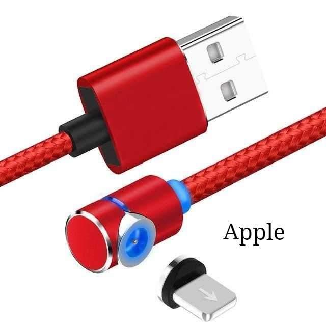 Magnetic Charging Cable 360° LED Tip - Fast Charge All Devices