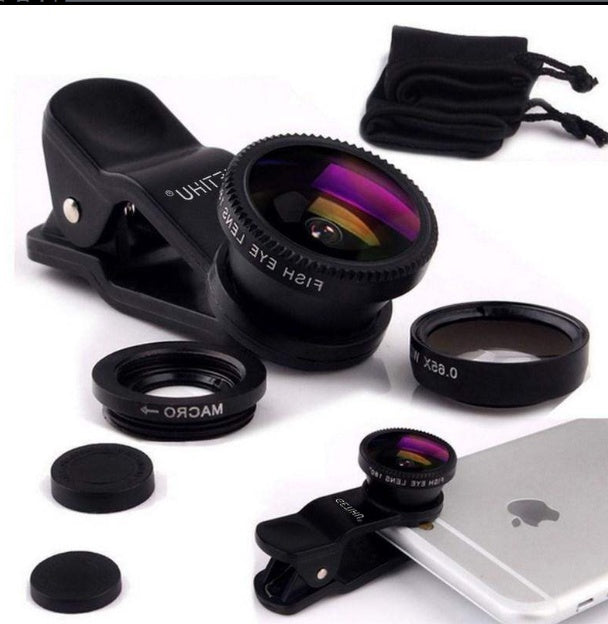 Best 3-in-1 Universal Smartphone Lens Kit — universal clip lens 3 in 1