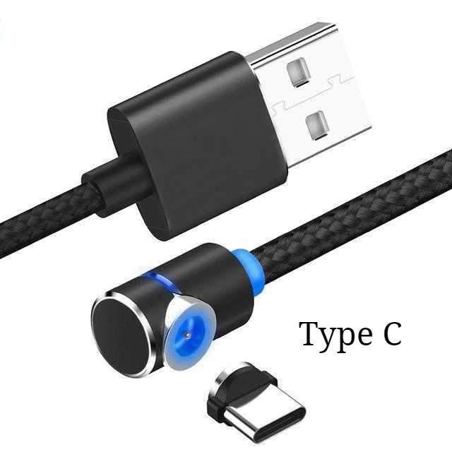 Magnetic Charging Cable 360° LED Tip - Fast Charge All Devices