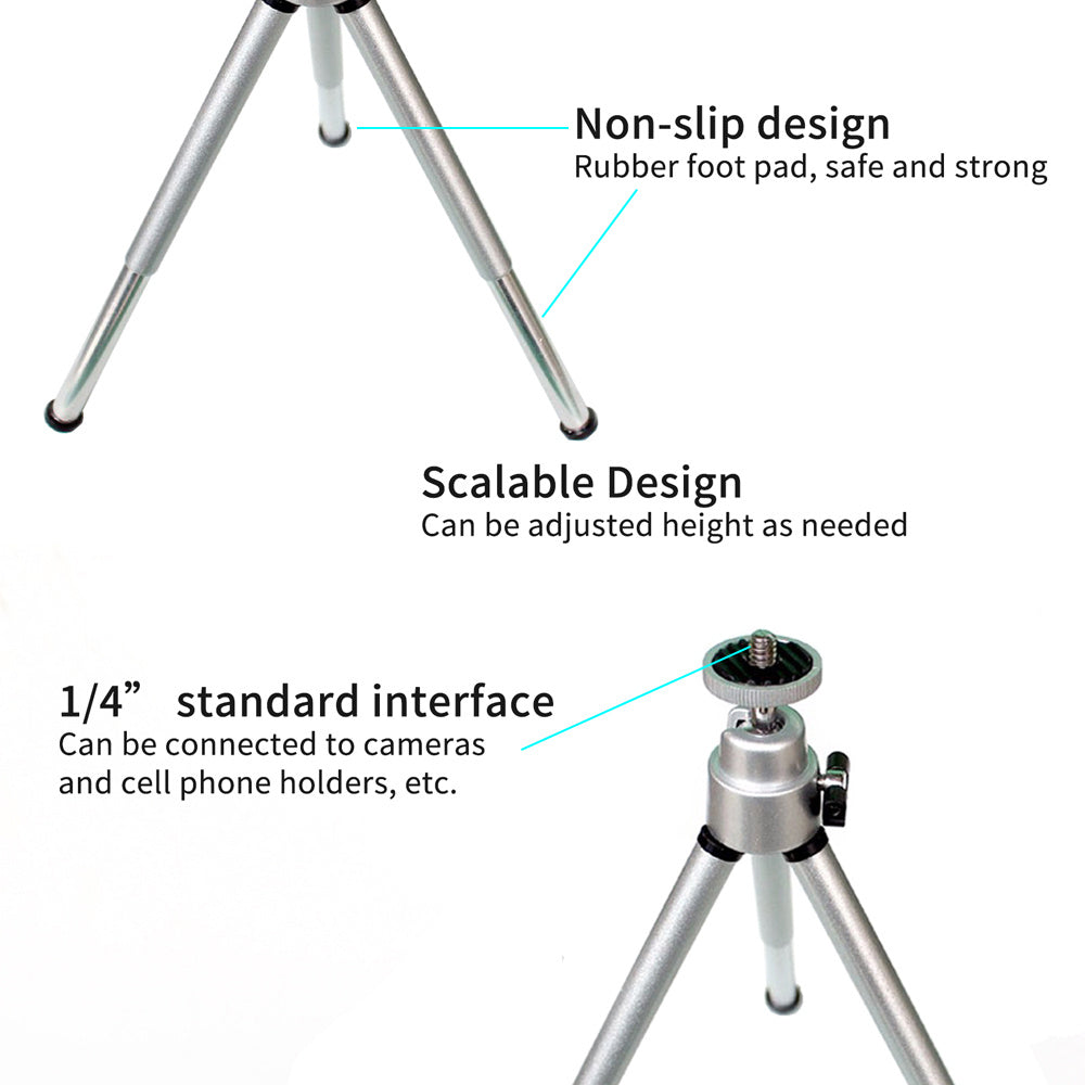 Vlogging Mini Desktop Camera Tripod with Adjustable Ball Head - Best Tripod for Vlogging