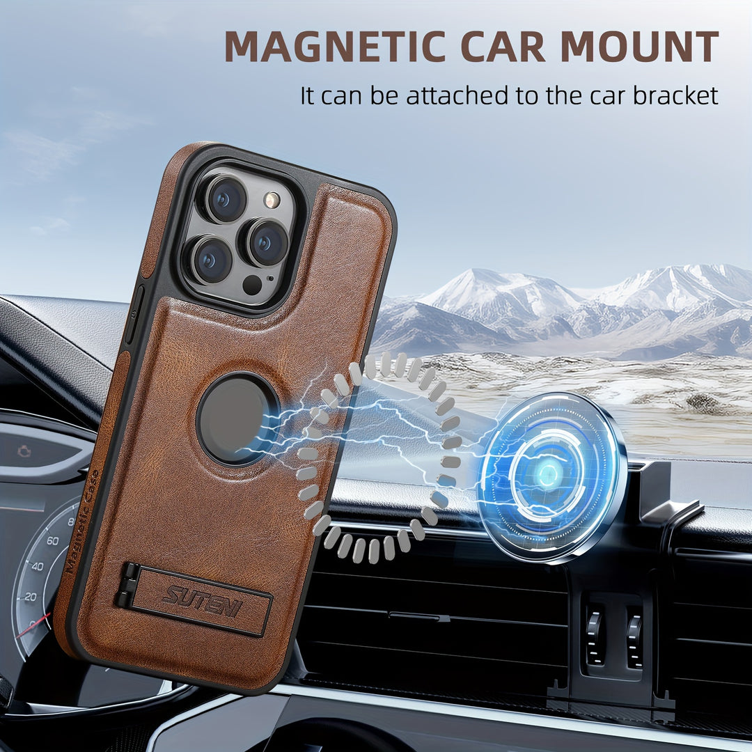 Magsafe Faux Leather iPhone Case — magsafe accessories
