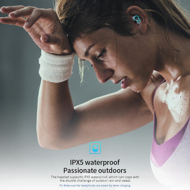 TWS Wireless Earbuds with HiFi Sound & 6000mAh Power Bank Case