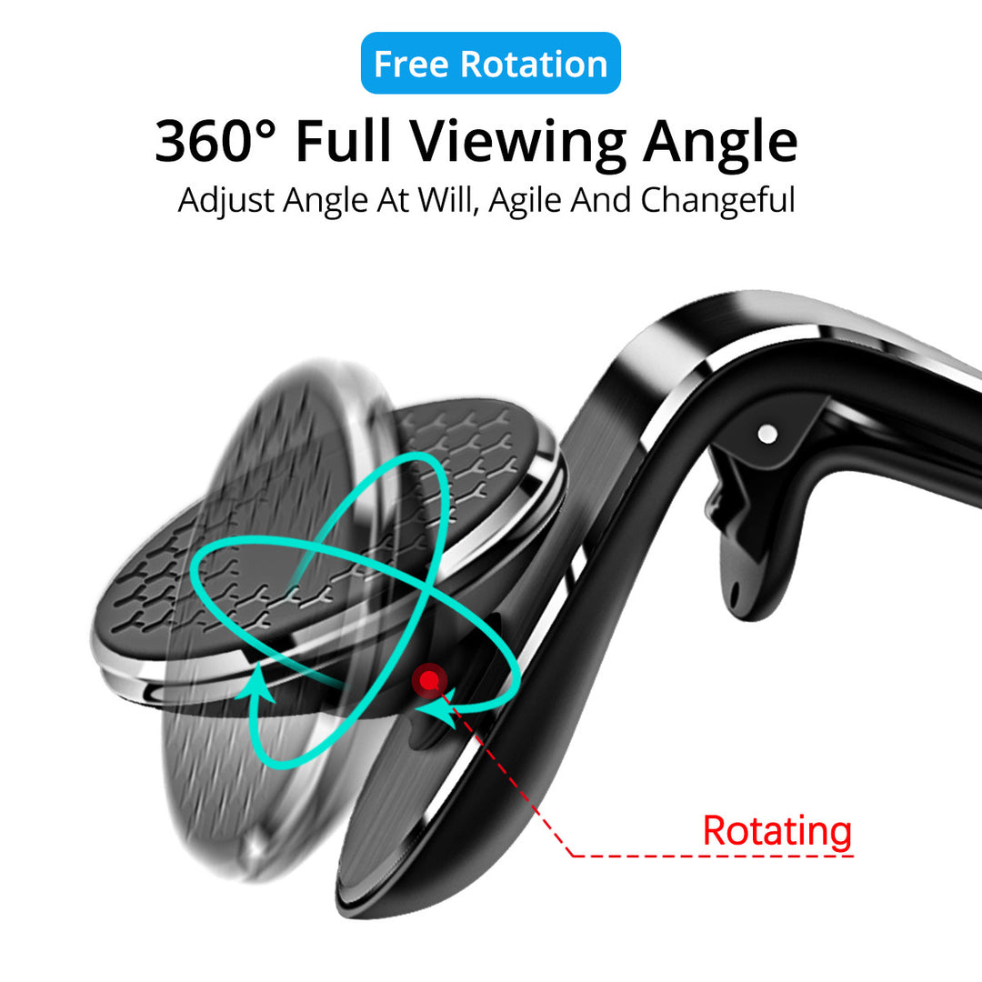 Magnetic Phone Mount 360° Rotating Stick On Mount for Phone Car Desk