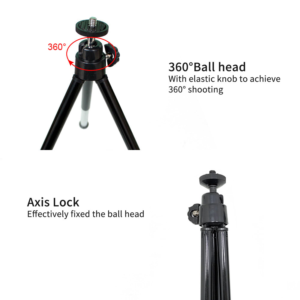 Vlogging Mini Desktop Camera Tripod with Adjustable Ball Head - Best Tripod for Vlogging