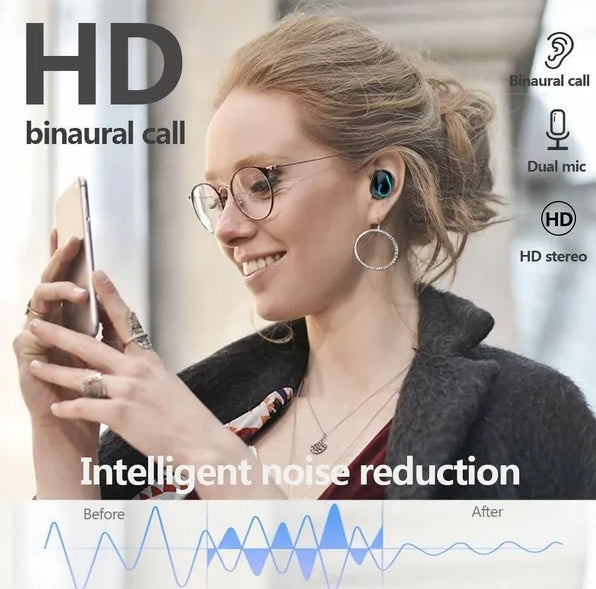 Bluetooth 5.1 Waterproof TWS Earbuds - IPX7