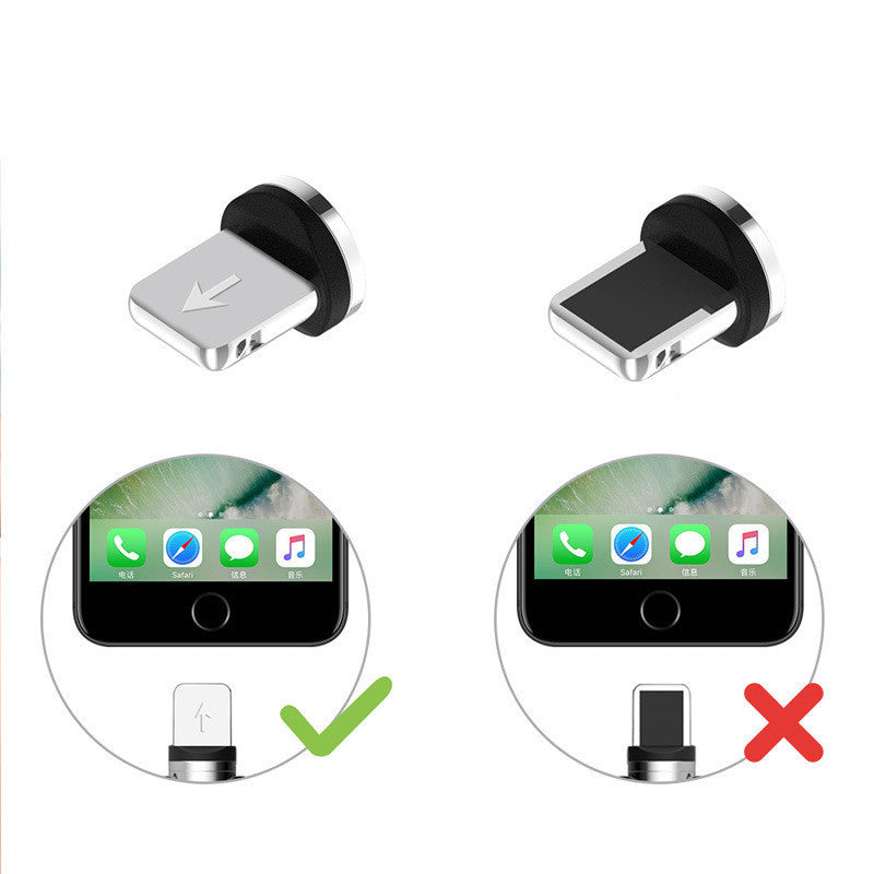 Magnetic Charging Cable 360° LED Tip - Fast Charge All Devices