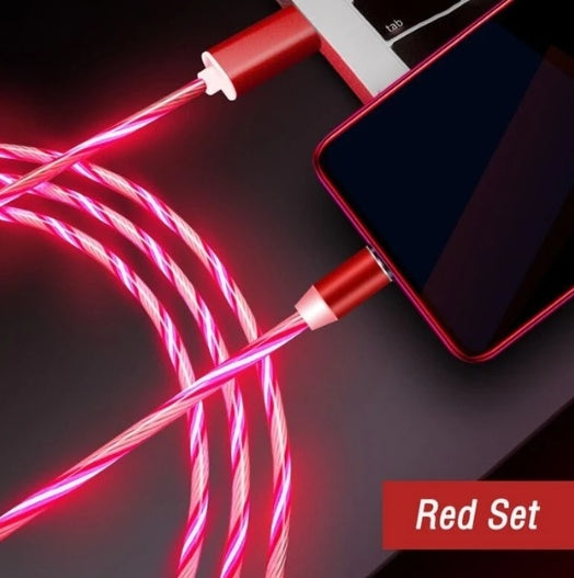 LED Magnetic Fast Charging Cable for iPhone and Android
