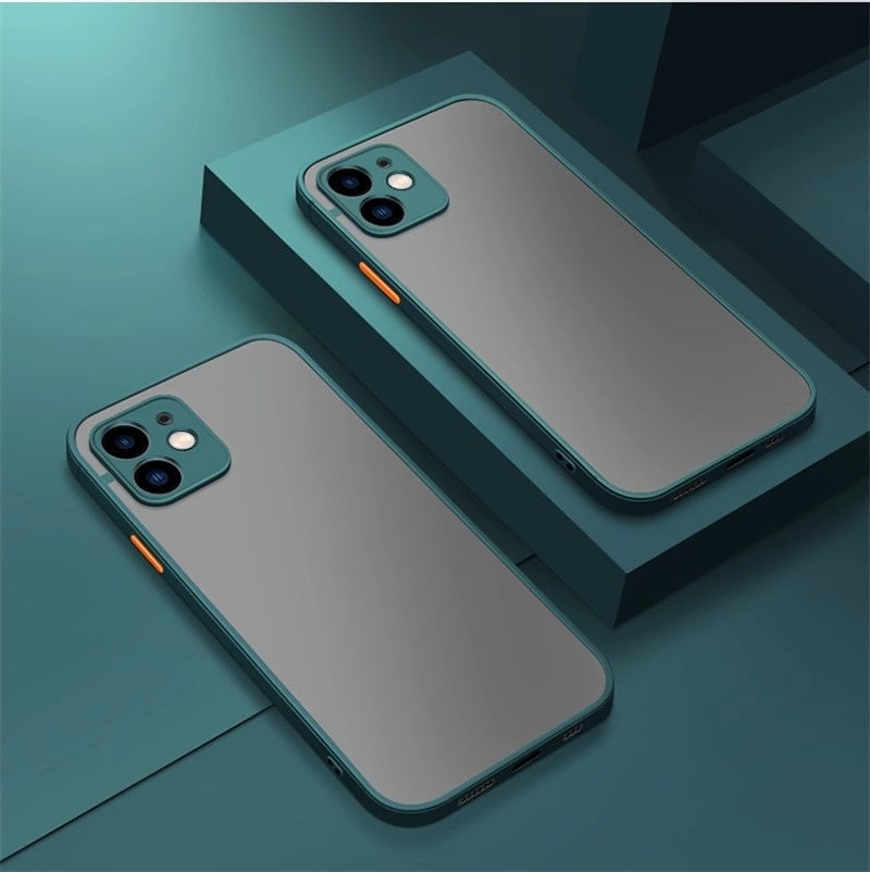 Colorful Matte Frosted iPhone Case for iPhone - 3D Acrylic Drop-Proof Cover — colorful matte frosted phone case