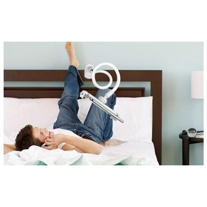 Gooseneck Phone & Tablet Holder - Long Arm 360° Bed & Desk Clamp Mount