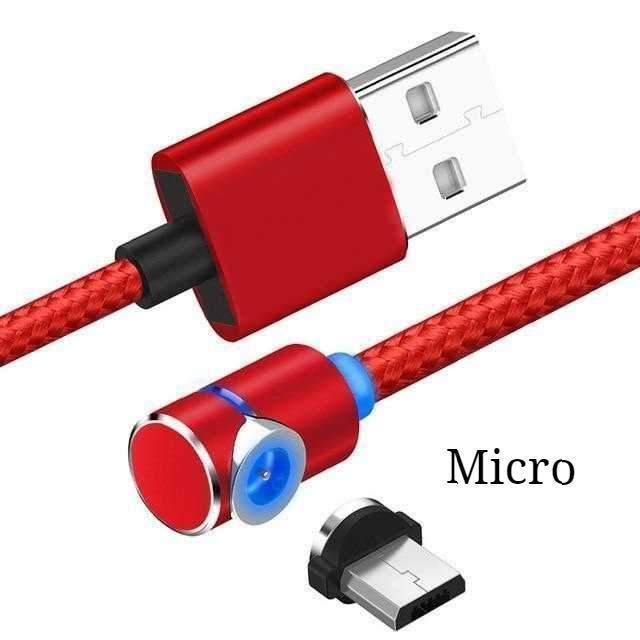 Magnetic Charging Cable 360° LED Tip - Fast Charge All Devices
