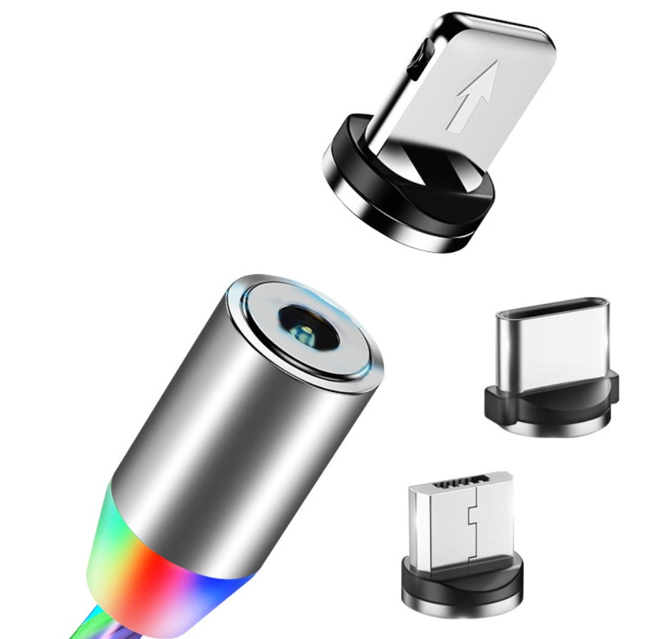 LED Magnetic Fast Charging Cable for iPhone and Android