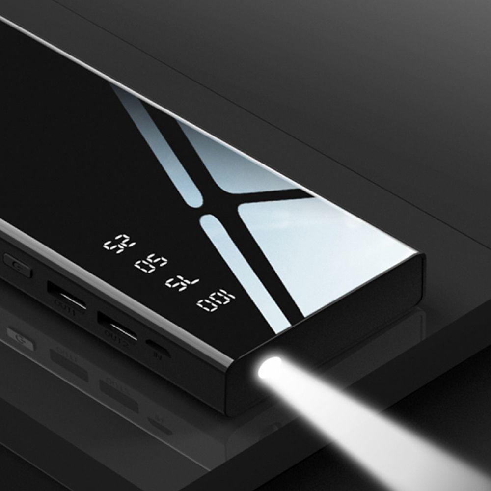 20,000mAh Dual USB Power Bank – Fast Charging with LCD Display & Flashlight – power-bank