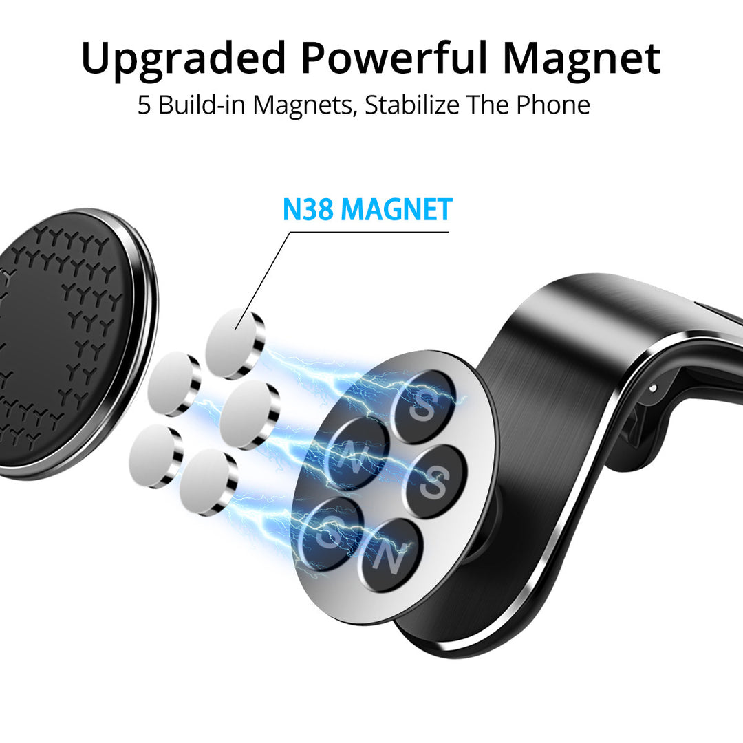 Magnetic Phone Mount 360° Rotating Stick On Mount for Phone Car Desk