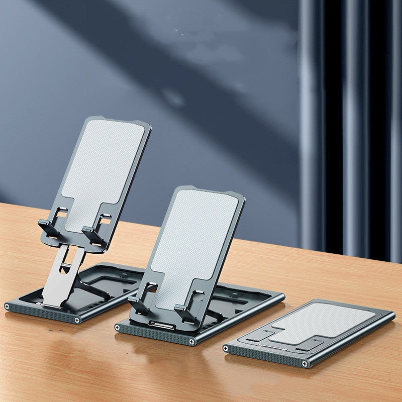 Premium Foldable Aluminum Phone Stand for Desk & On-the-Go Travel