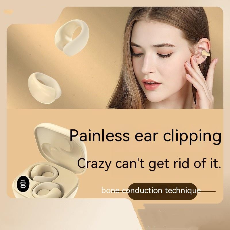 Wireless Ear Clip Earbuds with LED Display for Sale