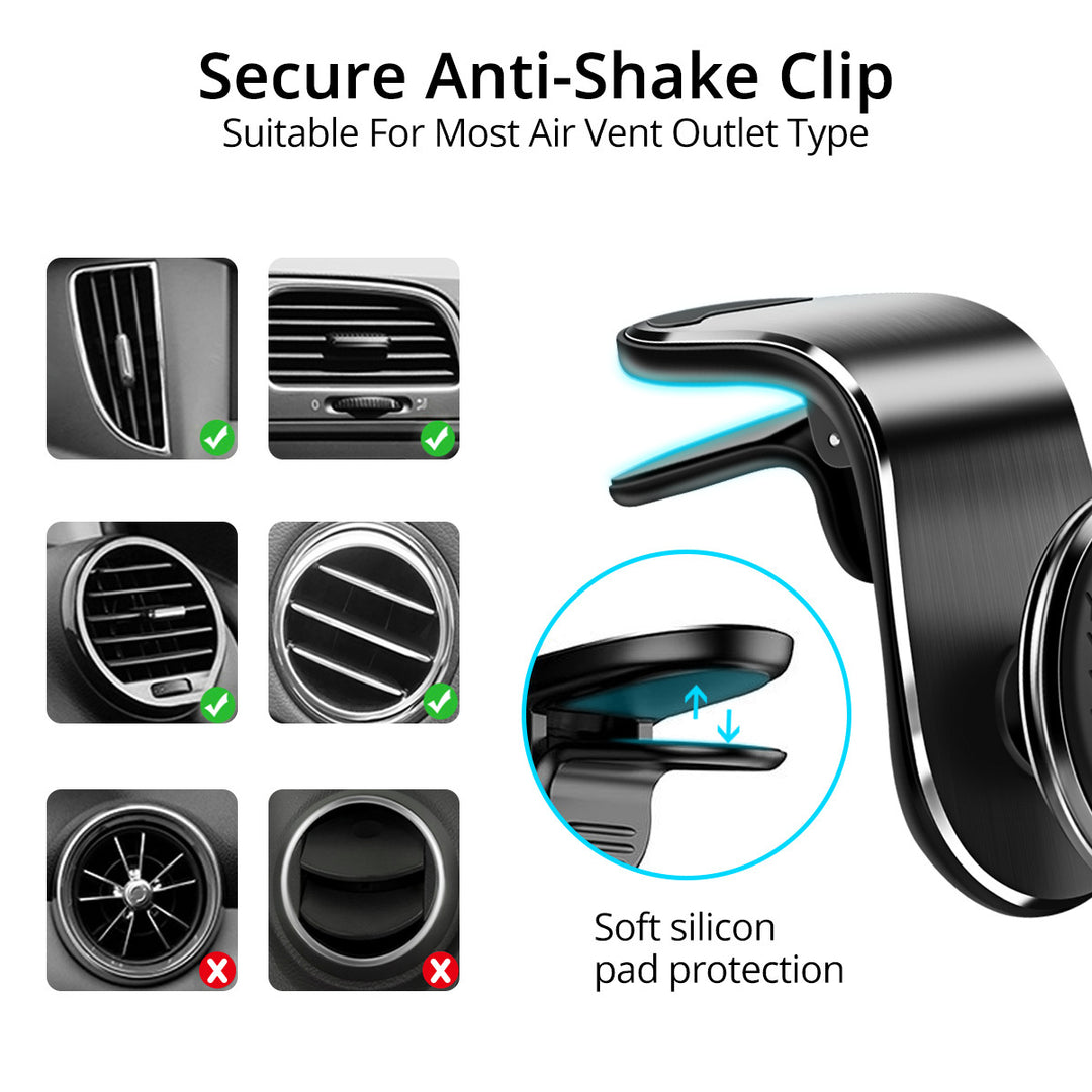 Magnetic Phone Mount 360° Rotating Stick On Mount for Phone Car Desk