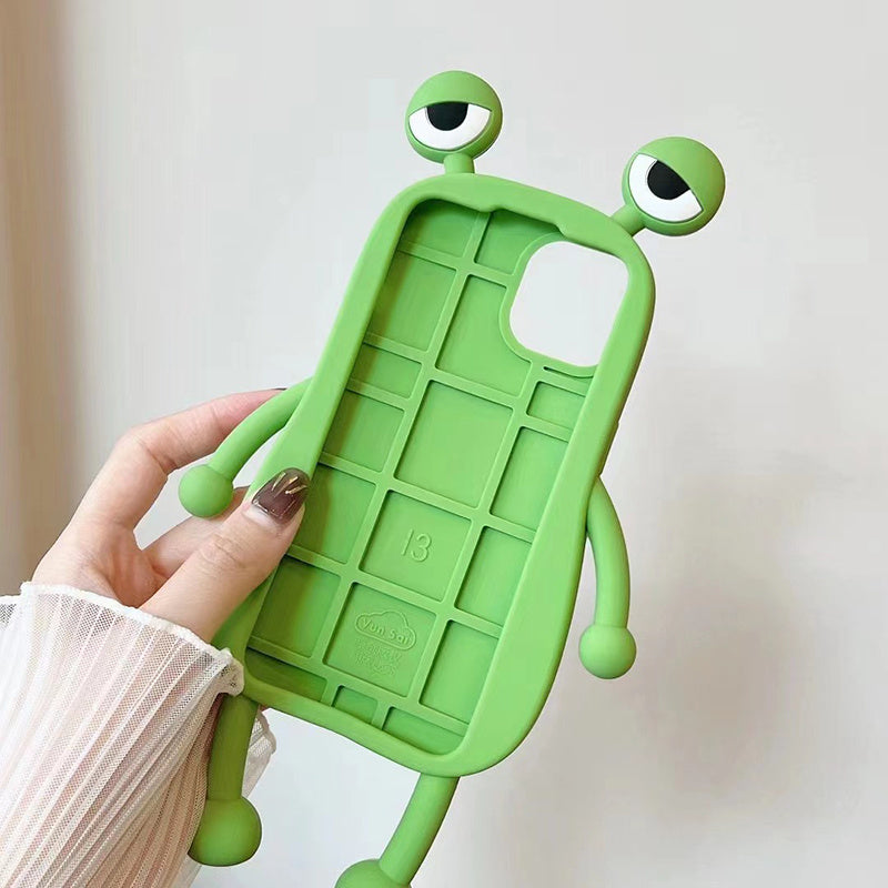 3D Cartoon Frog iPhone 12/12 Pro Case - Kawaii Phone Cover — 3D Cartoon Frog iPhone Case