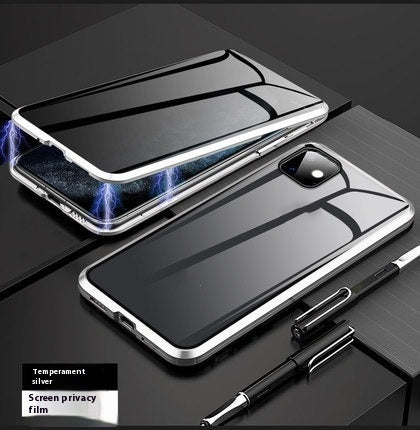 Magnetic Privacy Glass iPhone XR Case - 360° Anti-Peep Shield Protection